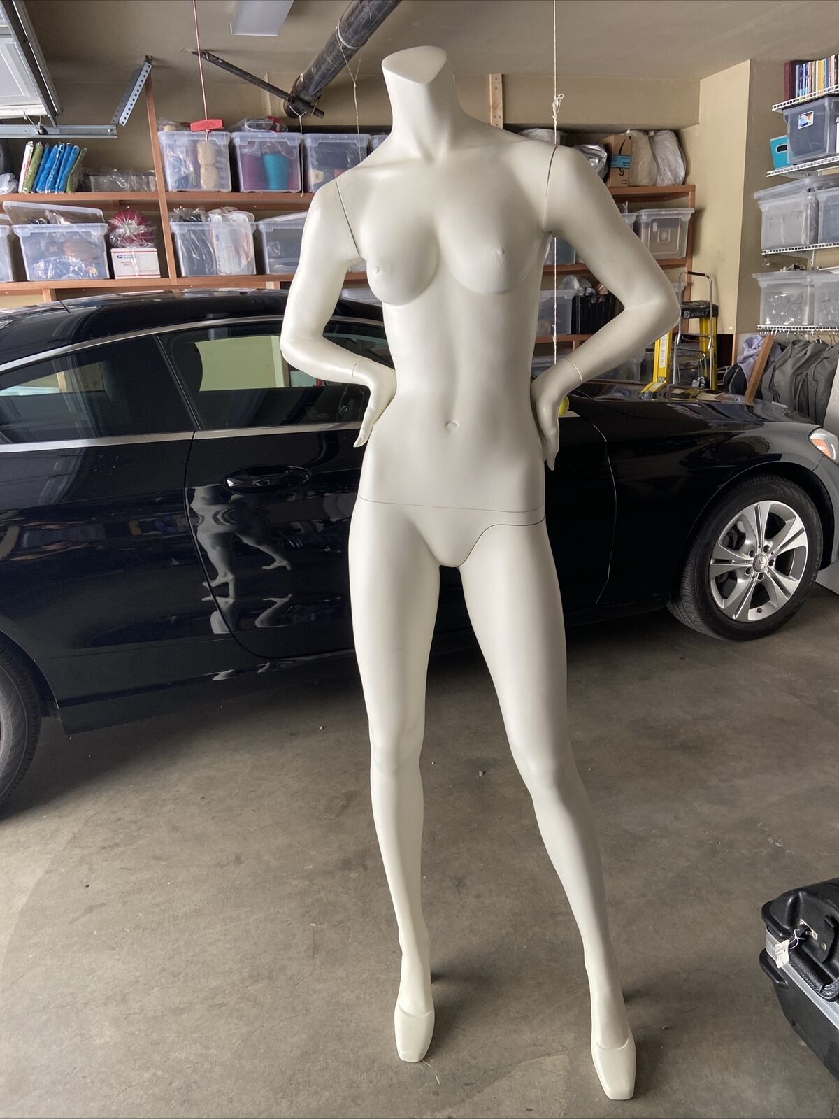52 Headless Child Mannequin-Matte White - ACME Display
