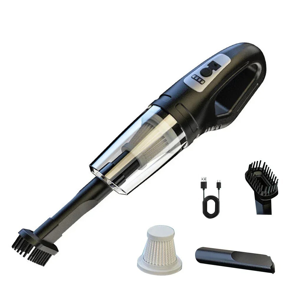 Aspirateur de voiture sans fil puissant USB pour tapis et poils