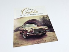1976 Chrysler Cordoba Brochure - French
