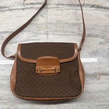 Authentic Vintage GUCCI Micro GG Canvas Crossbody Bag - Excellent Condition