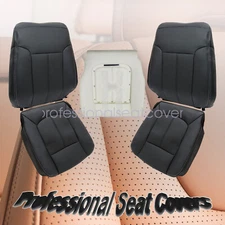 For 2011-15 Ford F350 Super Duty XL Front Seat Cover / Driver Cushion Pad Black