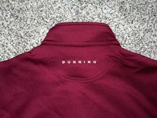 NWOT Men's DUNNING GOLF 1/4 Zip Golf Vest S MAROON w/DUNNING & Golf Logo