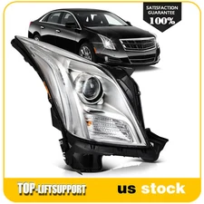 Right Side For 2013-2017 Cadillac XTS 3.6L LED Headlight Headlamp w/HID Xenon