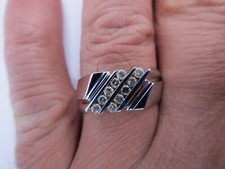 14K Gold Diamond Men's Ring Diamond .40 Carat F-SI1  7.60 Grams  Value 5,900