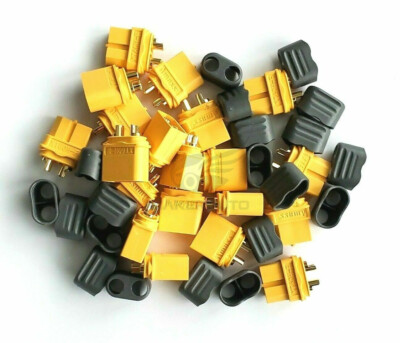 10 pair Amass XT60H Connector Plug Male/Female Gold Plated with Protective Shell