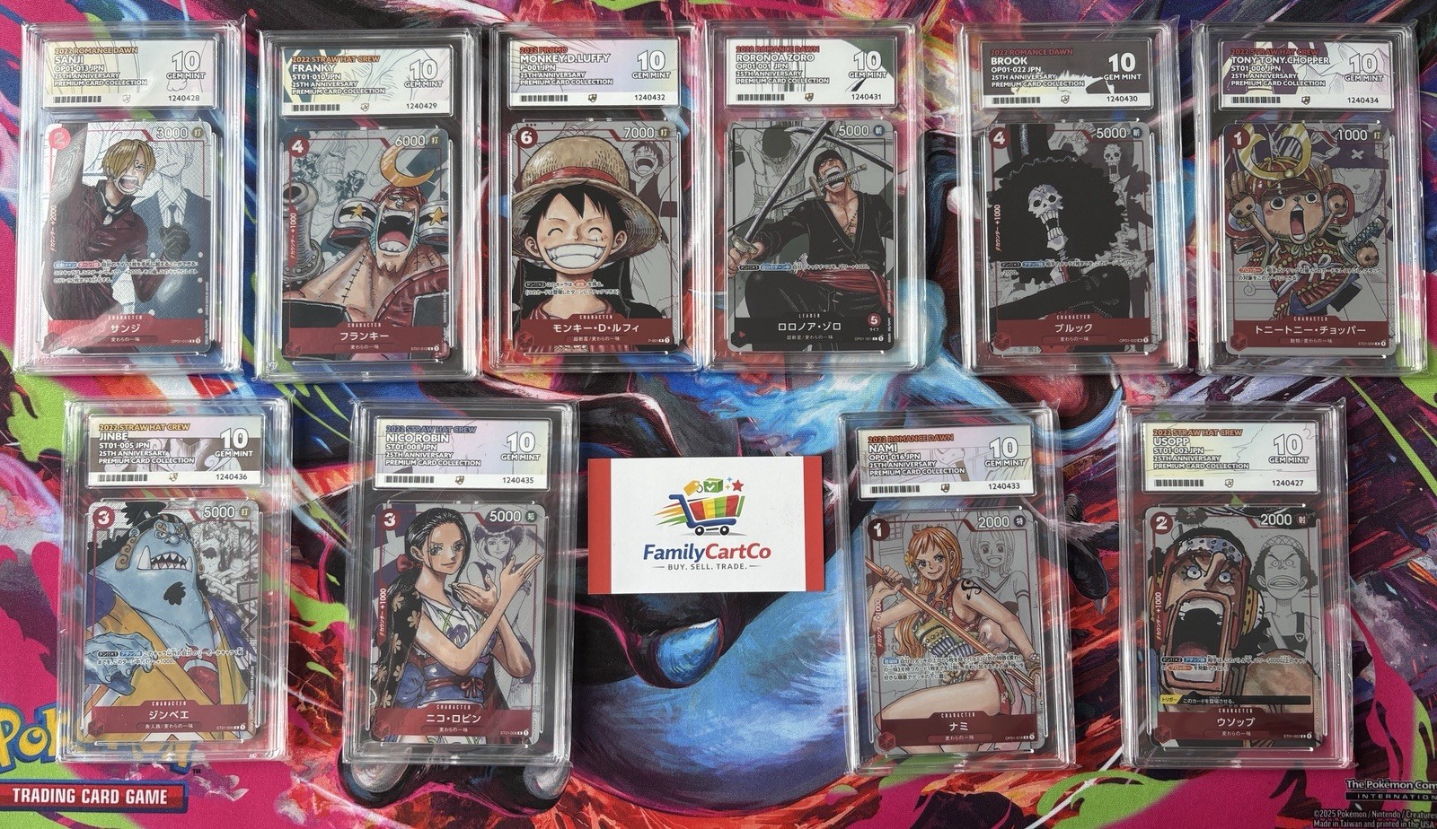Ace 10 Sequential One Piece Premium Card Collection 25th Anniversary Promos Jpn