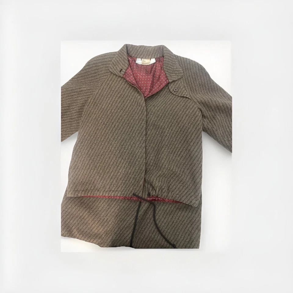 De Colección Poi por Krizia Tejido Lana Mohair Estilo Aleta Túnica y Falda Conjunto Hecho en Italia Foto 2 de 4