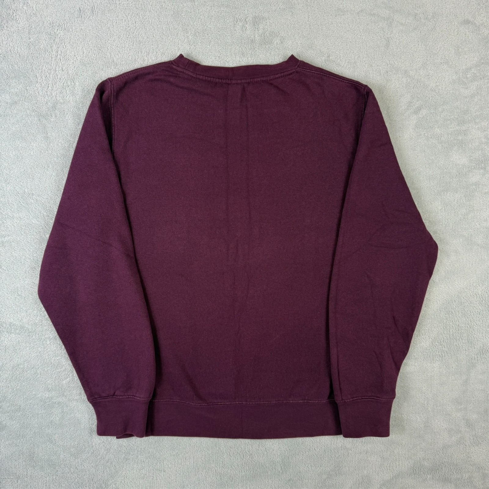 Vintage Stussy 2000s Y2K Maroon Purple Camo Big S Size Small Pullover Sweatshirt image 8