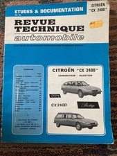 CITROEN CX 2400 FRENCH W/SHOP MANUAL REVUE TECHNIQUE ETUDES & DOCUMENTATION