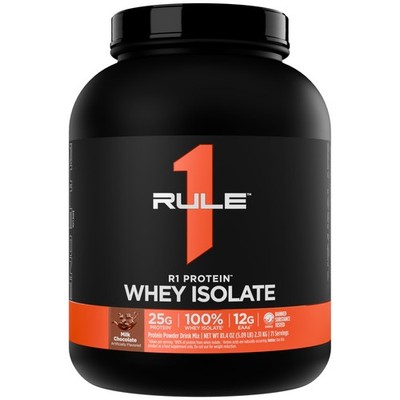 Rule 1 Proteins R1 Protein Whey Isolate  with 25g Protein & 6g BCAA Exclusive...