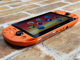 PS Vita PCH 2000 ZA24 NEON ORANGE SONY PlayStation Japan Charger 8GB Ex DDP