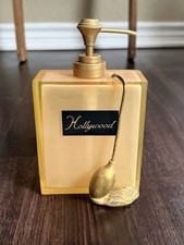 Pink Resin Perfume Bottle Soap Lotion Dispenser Hollywood Regency Decor