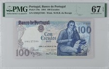 Portugal, P178c, 1984, 100 Escudos, PMG67 EPQ