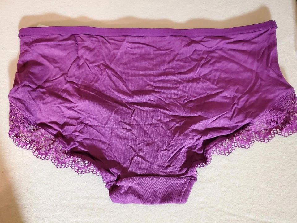 NUEVO CON ETIQUETAS BRAGAS CORTAS PARA NIÑOS SOMA ABRAZABLES CON ENCAJE RAYÓN/SPDX 570310794 PÚRPURA L Foto 2 de 2