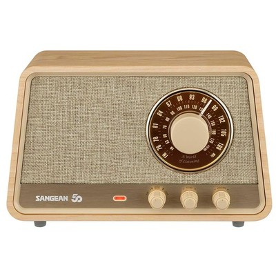 SANGEAN WR-101 Bluetooth Tischradio Retro Holz AM FM Empfänger Klassiker Neu