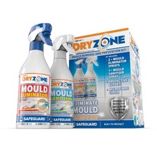 Dryzone Mould Remover and Prevention Kit (3 x 450ml spray) The definitive long