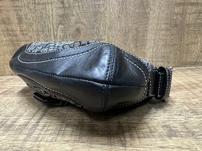 Coach F10925 Vintage black soho Y2K signature C canvas & leather