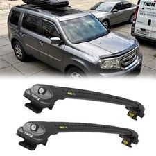 Honda Pilot 2009-2015 Roof Rack Cross Bars Black Raised Rails Pair Turtle Model Honda Pilot 2009-2015 Roof Rack Cross Bars Black Raised Rails Pair Turtle Model