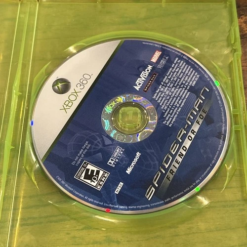 Spider-Man: Friend or Foe (Microsoft Xbox 360, 2007) Disc Only, Tested Working