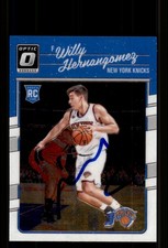 Signed Basketball Card Auto Willy Hernangomez 2016-17 Donruss Optic #197 Knicks