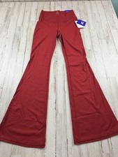 Joylab Women's Pants High-Rise Split Flare Leggings SZ Small Red NWT Fast Ship