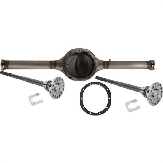 テーパー前軸+中間パーツ＋後軸（短）【Enjoy freely】 カスタム Speedway Rear End Housing Kit with Axles, 58 Inch, Fits Ford 9