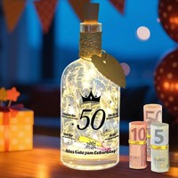 LED Flaschenlicht Geschenk 50 Geburtstag Mit Spruch SchöN Dass Es Dich Gibt