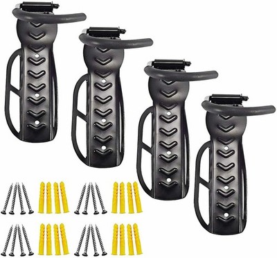 4x Stahl Fahrradständer Ständer Aufbewahrung Wandmontage Haken Aufhänger Fahrradhalter hängend