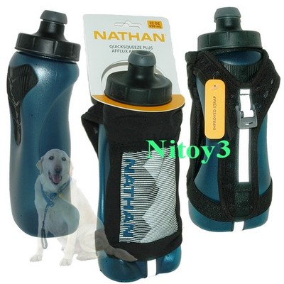 Nathan Quick Squeeze Insulated Handheld Water Bottle w/Sleeve - 22 fl. oz.