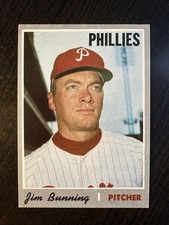 1970 TOPPS #403 JIM BUNNING PHILADELPHIA PHILLIES VG-EX *Hot Corner Vintage* X