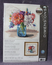 GARDEN BOUQUET cross stitch kit DIMENSIONS  NIP
