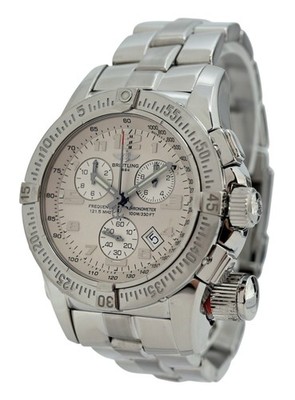 Breitling 45mm Men\'s Emergency Mission Silver Dial Stainless Watch- Ref: A73322! Breitling 45mm Men main image 4