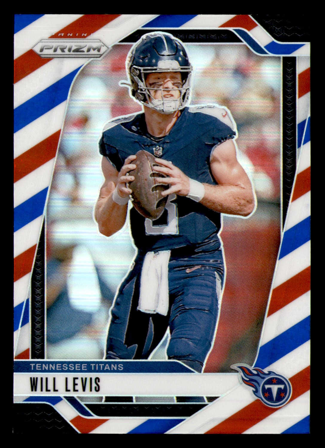 2024 Panini Prizm #277 Will Levis Red White and Blue Titans