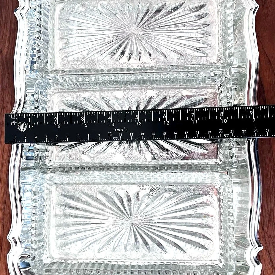 NIB Relish Serving Tray Silver Plated Oneida USA - Image 4 of 4