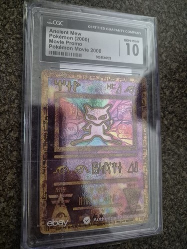 CGC Gem Mint 10 Ancient Mew Pokemeon (2000) Movie Promo