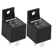 Pack Car Relay, 48V 40A, 4 Pin SPST, Automotive Switches and Starters, 2