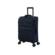 Image of it luggage Precursor 56cm 8 Wheel Expandable Small Suitcase TSA Lock Dress Blue