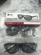 2 Pair of LG AG-F310 3D Glasses Compatible with all LG Cinema View 3D HDTVs