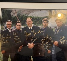 The Sopranos Cast Signed & Framed With Inscriptions 16x20 Photograph - Steiner
