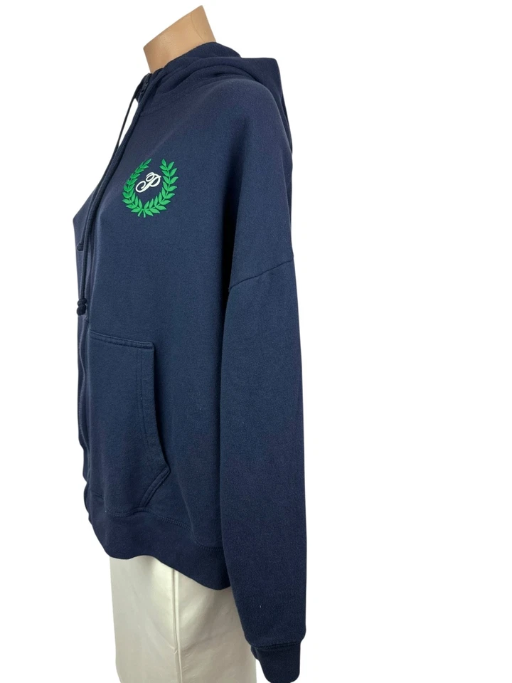 Chaqueta con Capucha Rosa Victoria's Secret XXL Azul Marino Canguro Bolsillos Algodón/Poliéster Foto 4 de 4