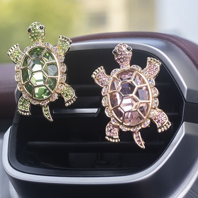 #ad Rhinestone Turtle Car Air Vent Freshener Perfume Clip Diffuser Decor Car Aroma $14.47