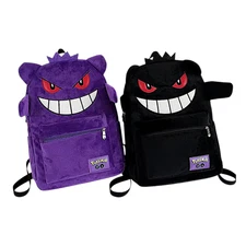 Gengar Pokemon Backpack Plush Large School Bag Cartoon Kawaii Anime Trendy Gift