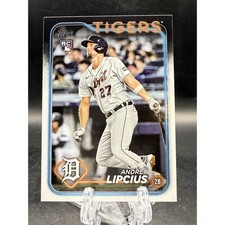 Andre Lipcius Detroit Tigers 2024 Topps Rookie Card. rookie card picture