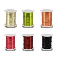 Riverruns 6 Color/Set Non-tarnishing Ultra Copper Wire 0.1mm 0.2mm 0.3mm Supe...