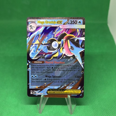 #ad #ad Pokemon Mega Greninja ex 022 086 Chaos Rising Double Rare Holo NM Mint $3.95