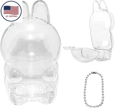 Clear Figure Display Case for  LUFUFU Have A Seat Plush Toy, Protective Cover