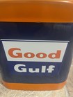 GULF Gas & Oil bubblegum machine--25 cents--A  & A brand--works + key — photo 9