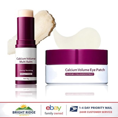 Calcium Volume Eye Treatment and Balm for Enhanced Skin Softness and Smoothness