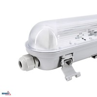 Leere Graue Hermetische Lineare Leuchte 1X G13 T8/ 18W IP65 IK08