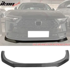 Fits 23-25 Honda Accord Sedan V3 Style Front Bumper Lip Splitter Carbon Look ABS